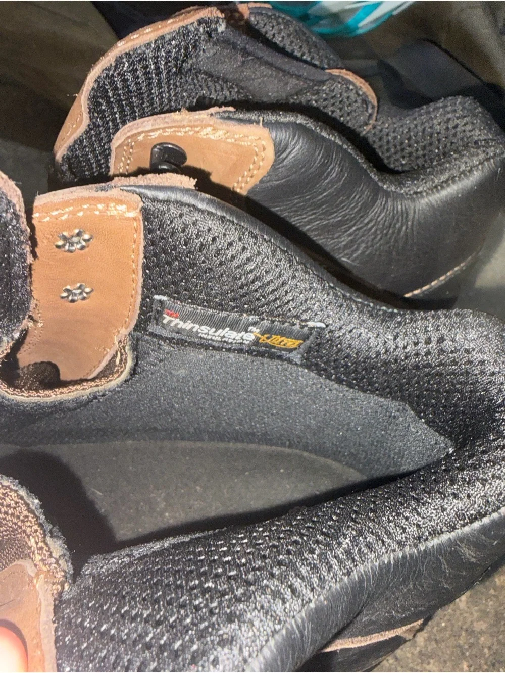 Red Wing Shoes Brown Leather Men's Work Boots with Black Toe Caps